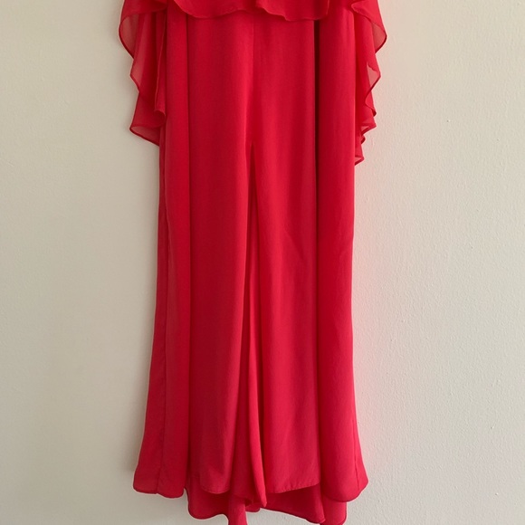 BCBGMAXAZRIA RUNWAY Pink Annelien Silk Jumpsuit